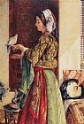Girl with Two Caged Doves by John Frederick Lewis